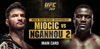 Stipe Miocic chuẩn bị tái đấu với Francis Ngannou tại UFC 260.