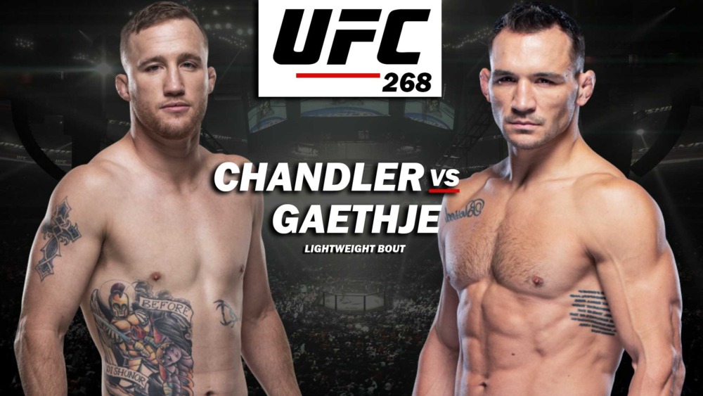 Michael Chandler sẽ đối đầu với Justin Gaethje tại UFC 268.