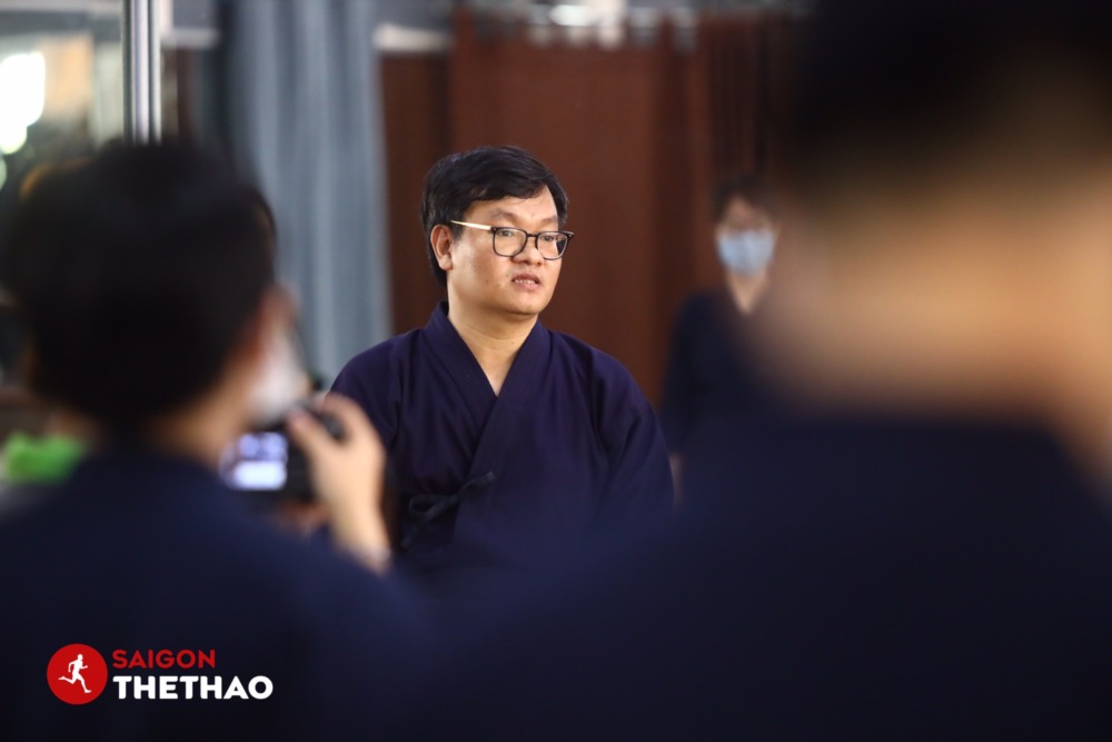 Chủ tịch Liên đoàn Kiếm đạo TP.HCM - ông Trần Thanh Tùng chia sẻ trước giải đấu