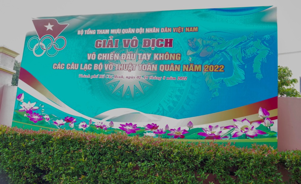 Giải Vô địch Võ chiến đấu tay không các Câu lạc bộ Võ thuật toàn quân năm 2022 diễn ra từ ngày 2-8/8/2022 tại Nhà thi đấu Trung tâm TDTT QP2/QK7